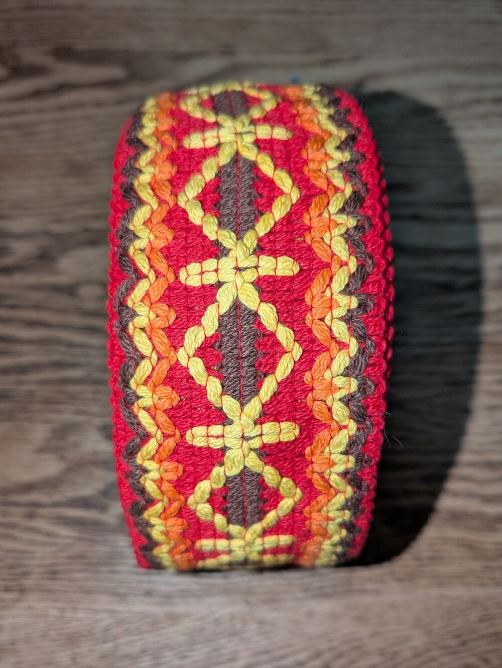 Vintage 1970's Hippie Style Flat Sewing/Upholstery Trim, 12.5 Yards